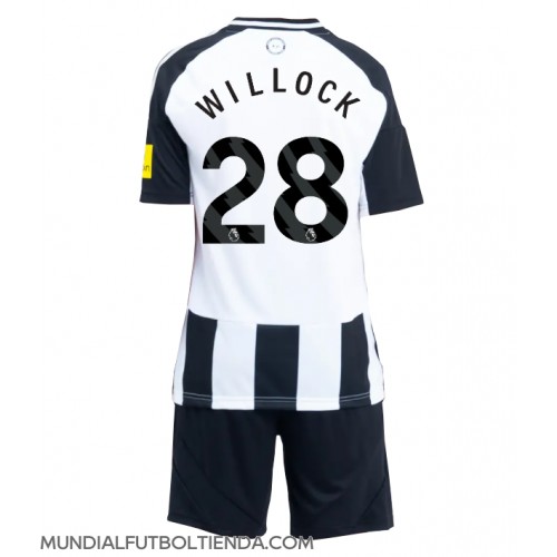 Camiseta Newcastle United Joe Willock #28 Primera Equipación Replica 2024-25 para niños mangas cortas (+ Pantalones cortos)